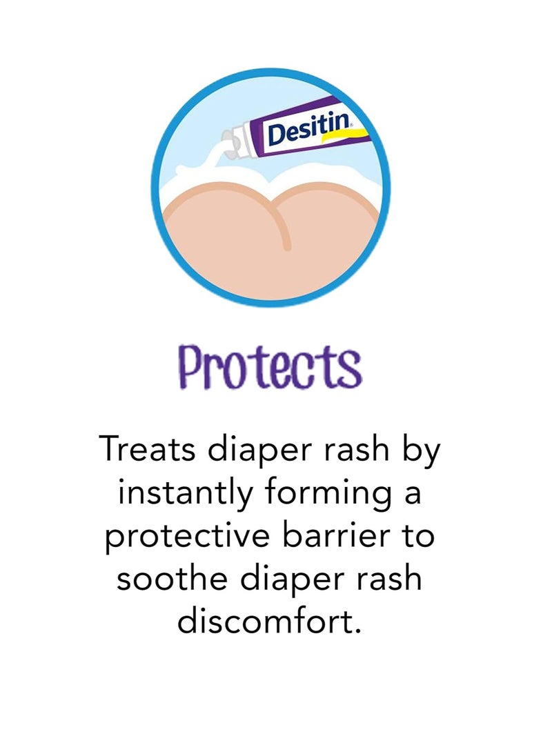 Maximum Strength Baby Diaper Rash Cream 40 percent Zinc Oxide for Treatment Relief and Prevention Hypoallergenic Phthalate and Paraben Free Paste Protects Skin for 12 Hours 4 point 8 oz