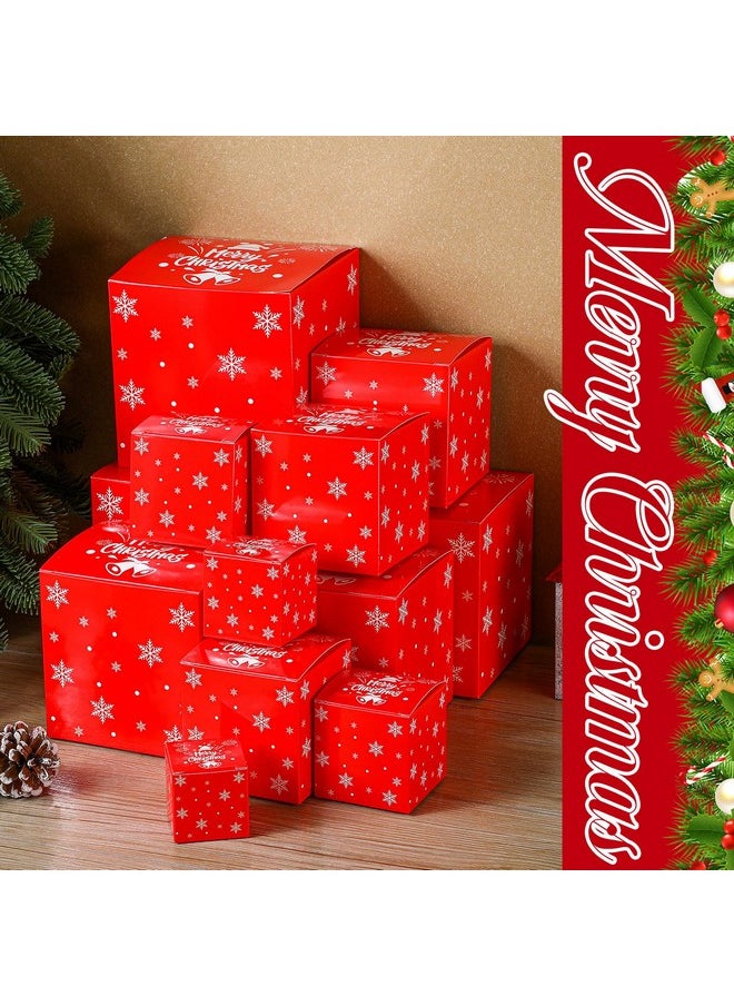 12 Pcs Christmas Prank Gift Box Nesting Gift Boxes Merry Christmas Gift Box Funny Prank Boxes For Christmas Birthday Wrapping Gift (1.9-6.3 Inch)