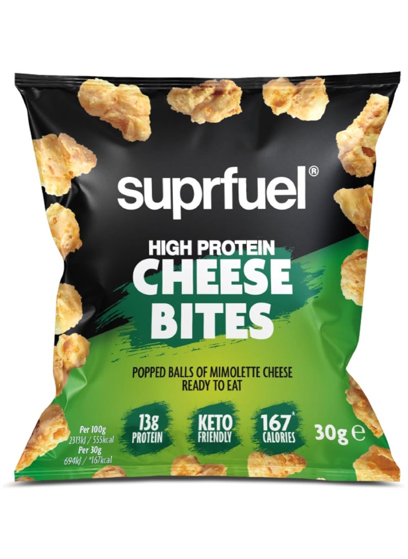 Suprfuel High Protein, Keto-Friendly Cheese Bites 13g Protein,30g