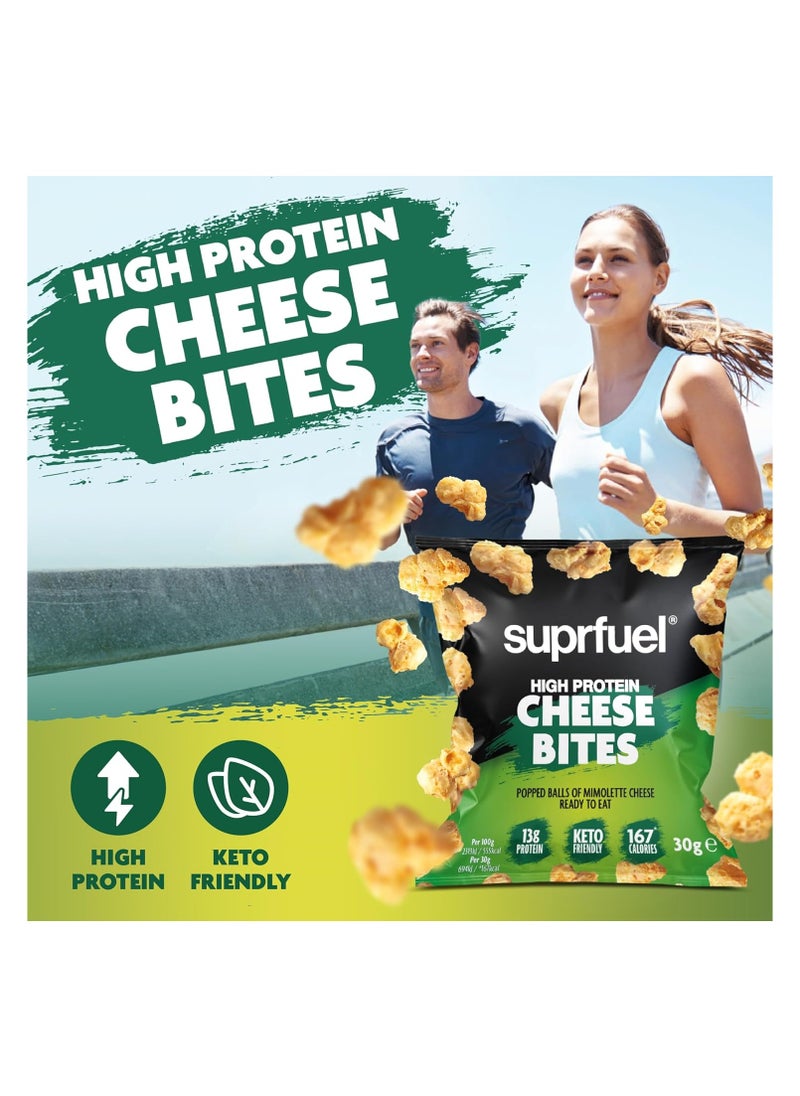 Suprfuel High Protein, Keto-Friendly Cheese Bites 13g Protein,30g