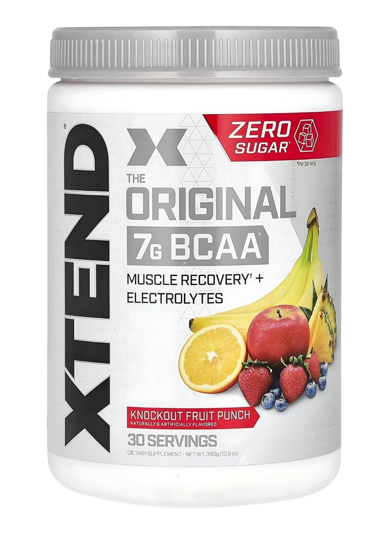 Xtend, Original 7g BCAA, 390g, Knockout Fruit Punch, 30 Servings