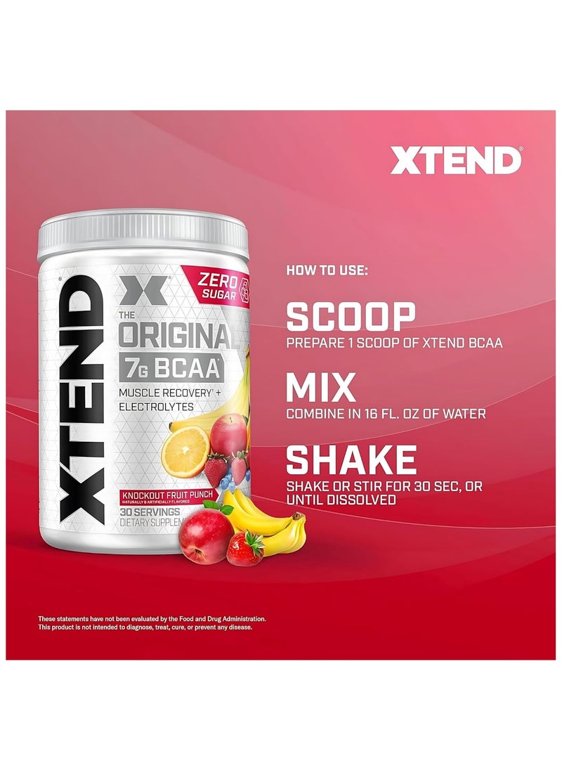 Xtend, Original 7g BCAA, 390g, Knockout Fruit Punch, 30 Servings