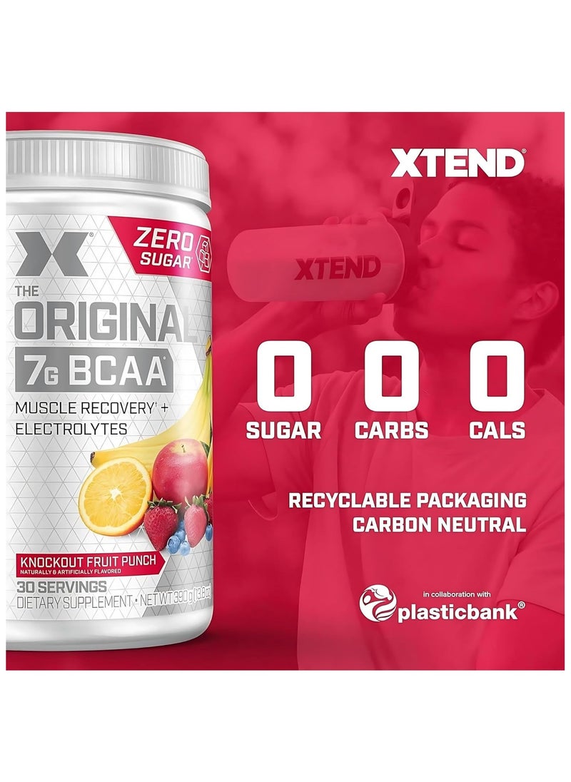 Xtend, Original 7g BCAA, 390g, Knockout Fruit Punch, 30 Servings