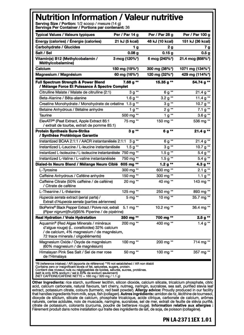 Mutant, Madness, All-In-Full Dose Pre Workout, 504g, Tropical Cyclone, 36 Servings