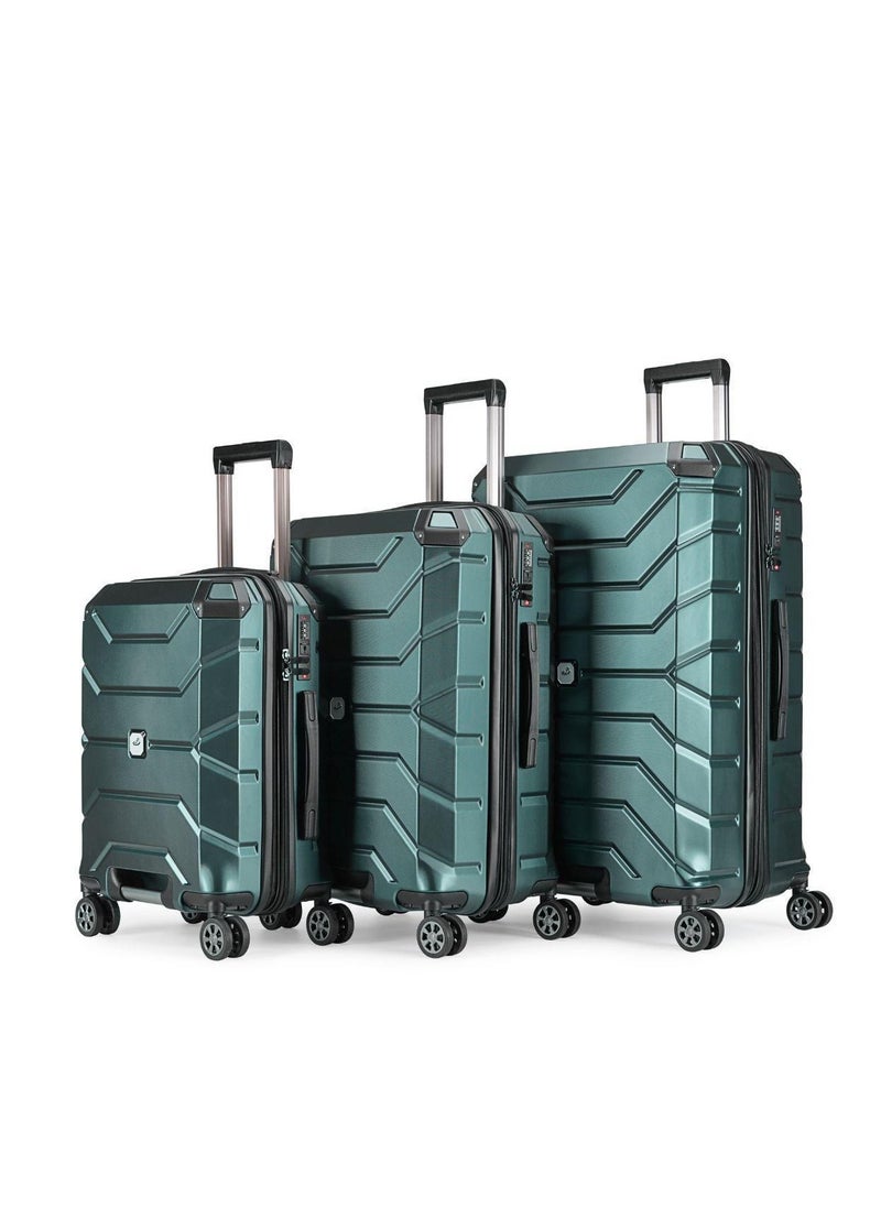 3-Piece Polycarbonate Luggage Set – Tough, Lightweight Hard Shell with Scratch-Resistant Design for Stress-Free Travel