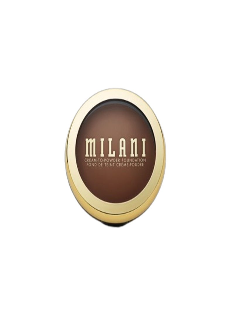 Milani Conceal + Perfect Smooth Finish Cream to Powder Foundation – 292 Caramel Brown | Full Coverage, Lightweight, Natural Matte Finish, Buildable Formula, Long-Lasting Wear, Vegan & Cruelty-Free