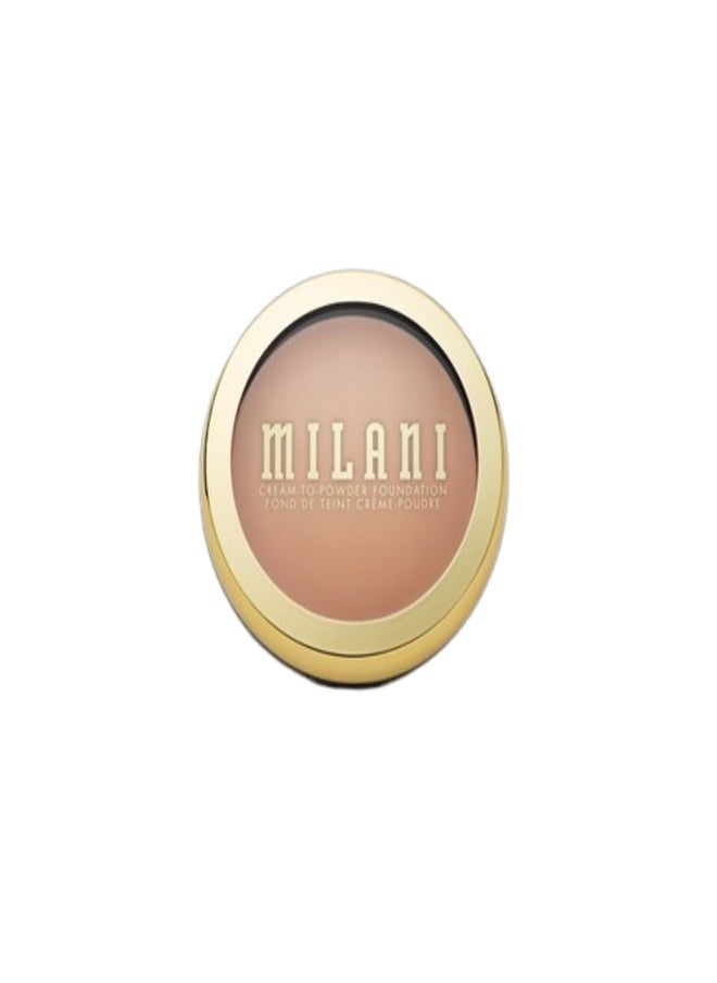 Milani Conceal + Perfect Smooth Finish Cream to Powder Foundation – 230 Light Beige | Full Coverage, Lightweight, Natural Matte Finish, Buildable Formula, Long-Lasting Wear, Vegan & Cruelty-Free