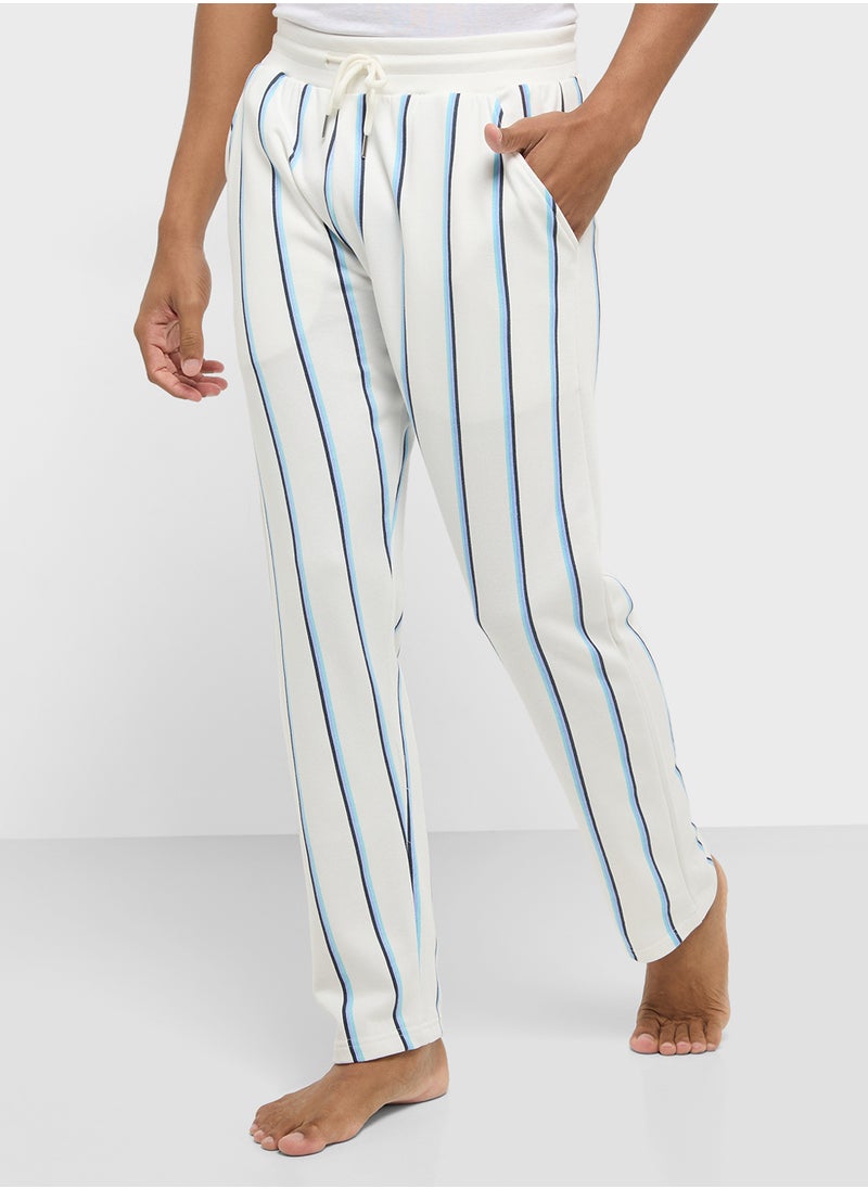 Printed Stripe Trouser Set