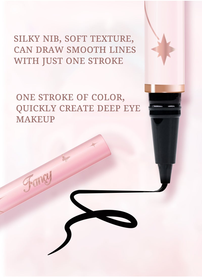 Fancy Dream Star Liquid Eyeliner，Waterproof Quick-Drying Formula Defines Clearly, Smooth and Even Flow, No Smudging(02 Red)