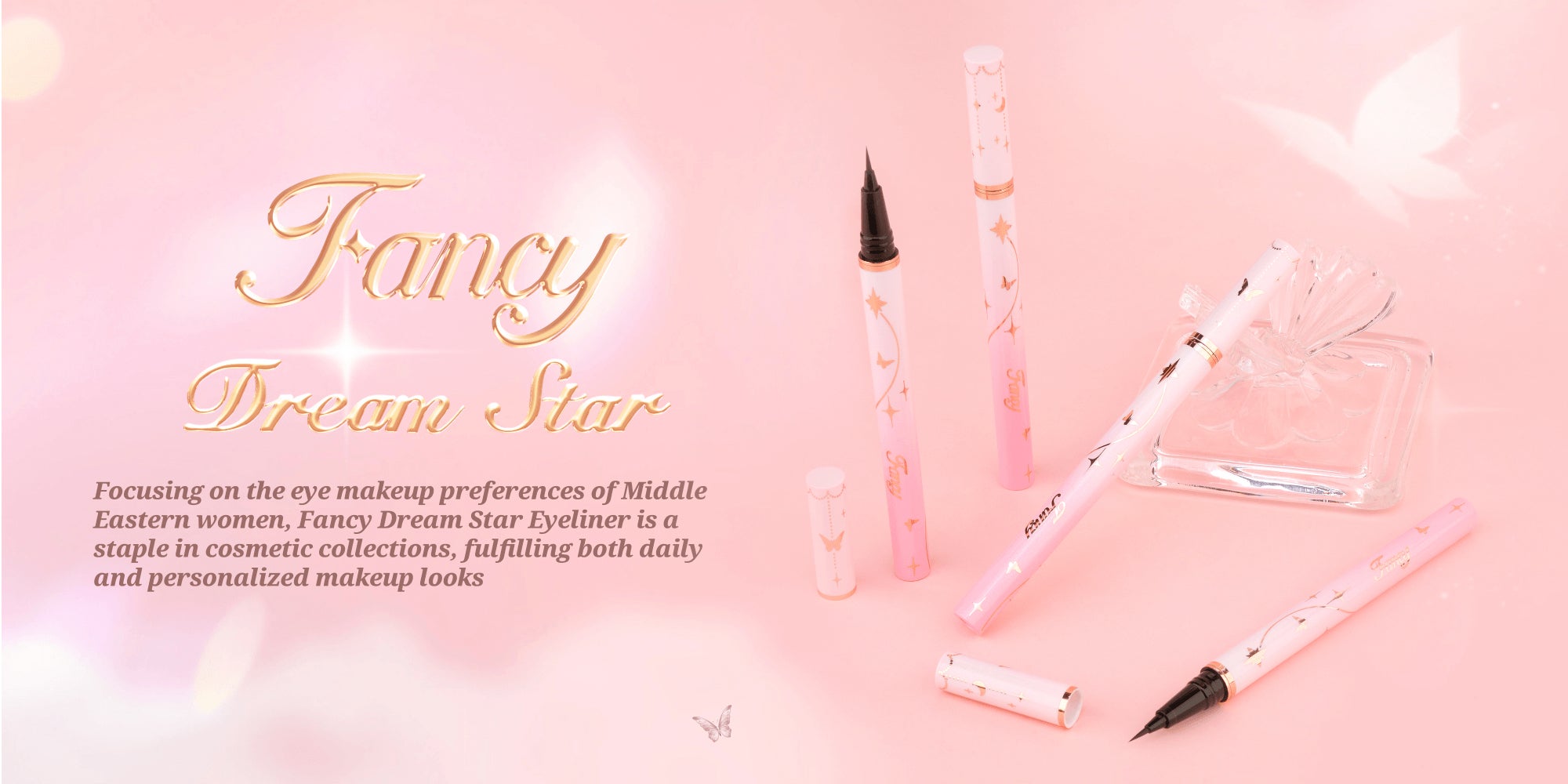 Fancy Dream Star Liquid Eyeliner，Waterproof Quick-Drying Formula Defines Clearly, Smooth and Even Flow, No Smudging(02 Red)