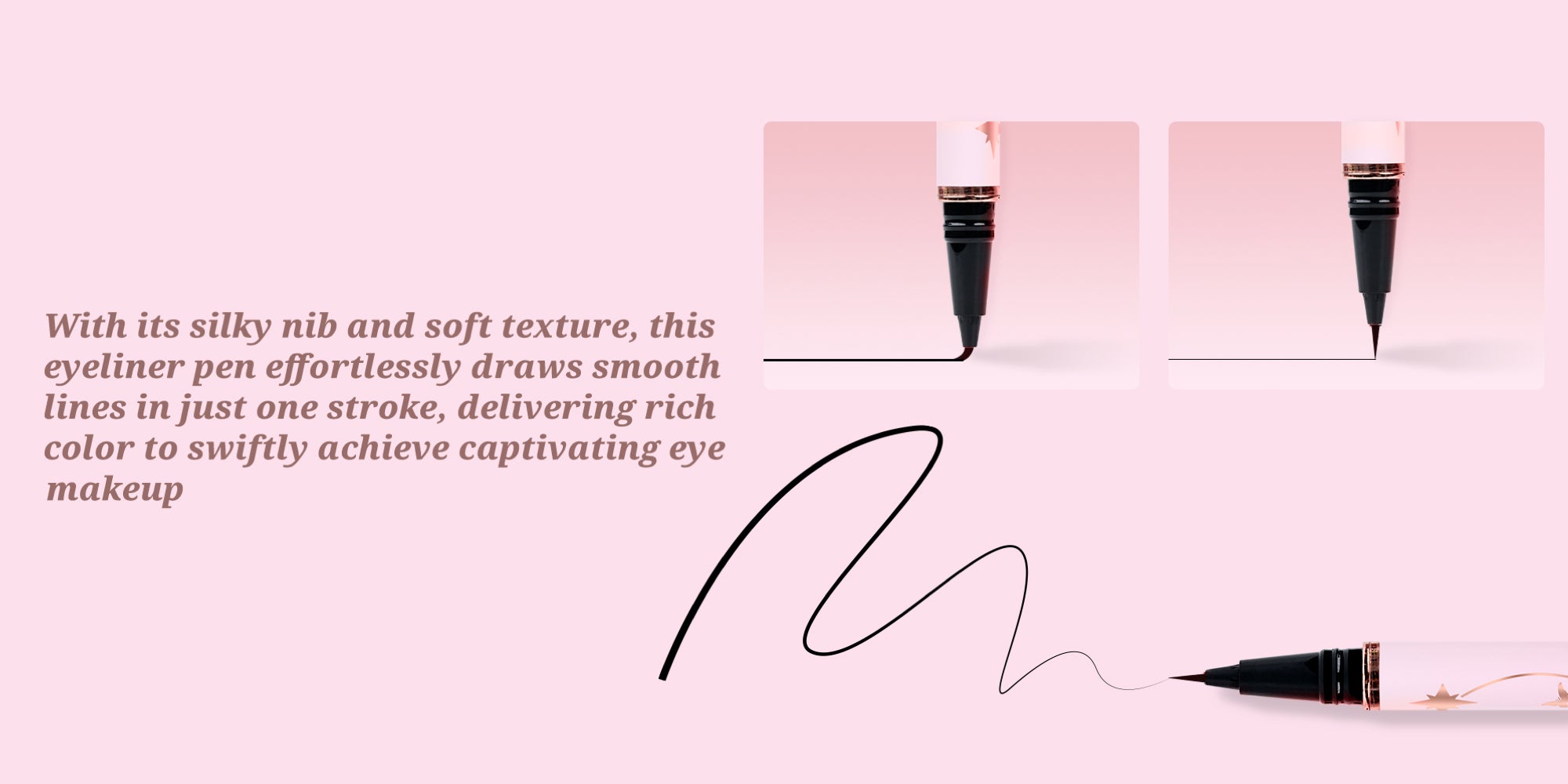 Fancy Dream Star Liquid Eyeliner，Waterproof Quick-Drying Formula Defines Clearly, Smooth and Even Flow, No Smudging(02 Red)