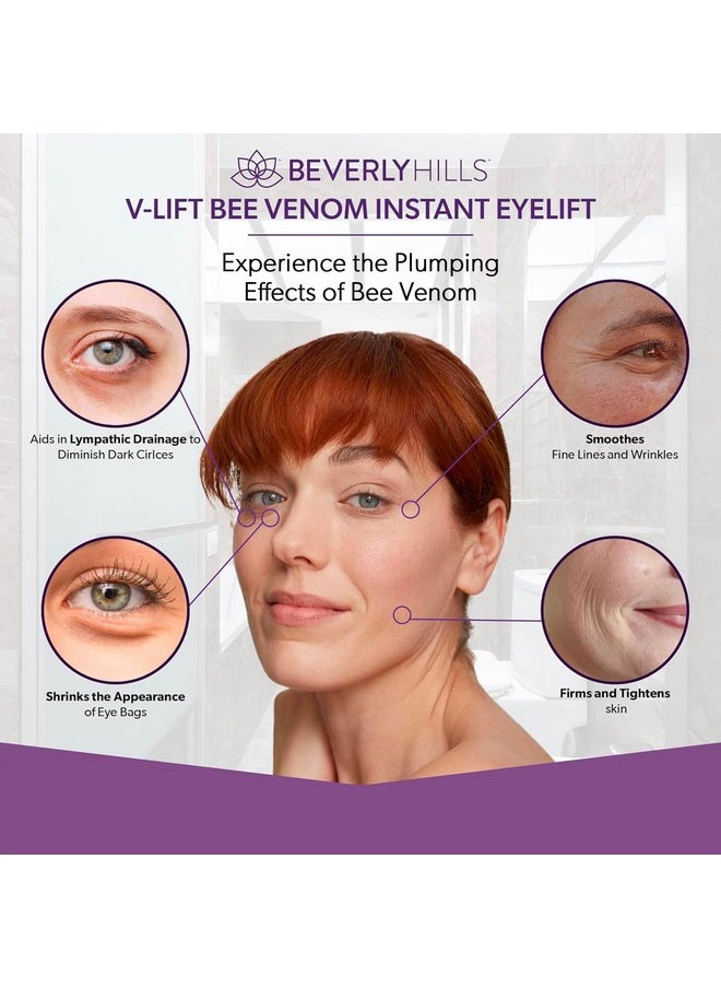 V-Lift Instant Eye Lift And Eye Tuck Bee Venom Serum For Puffy Eyes, Dark Circles, Wrinkles, And Under Eye Bags Treatment For Women And Men | 30Ml (120 Day Supply)