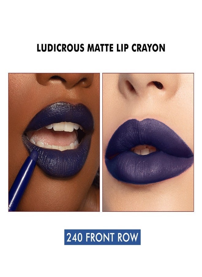 Milani Ludicrous Matte Lip Crayon Long Lasting Cream-to-Matte Lip Color, Matte Lip Color Stock With Glide-On Formula, Vegan & Cruelty-Free ( 240 Front of Row ) 1.4g