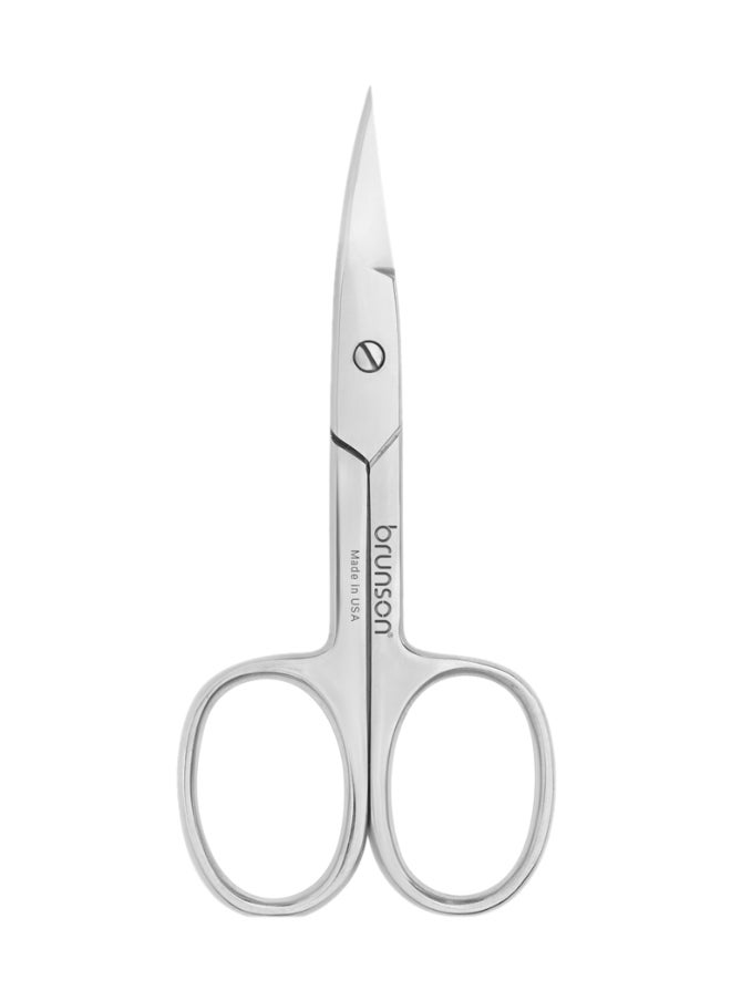 Stainless Steel Point Cuticle Scissor curved cuticle & nail scissor for manicure pedicure for professional finger & toe nail care BSCS02