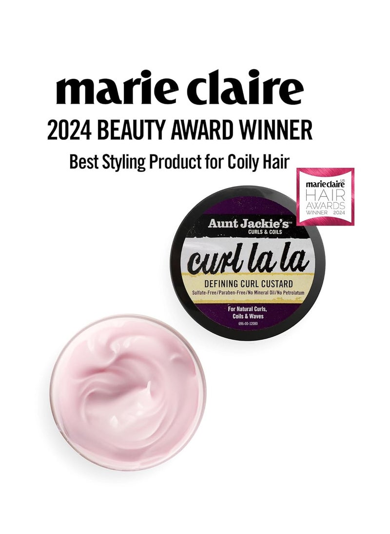 Curl La La Lightweight Curl Defining Custard Enriched with Shea Butter and Olive Oil Basic 15 Ounce