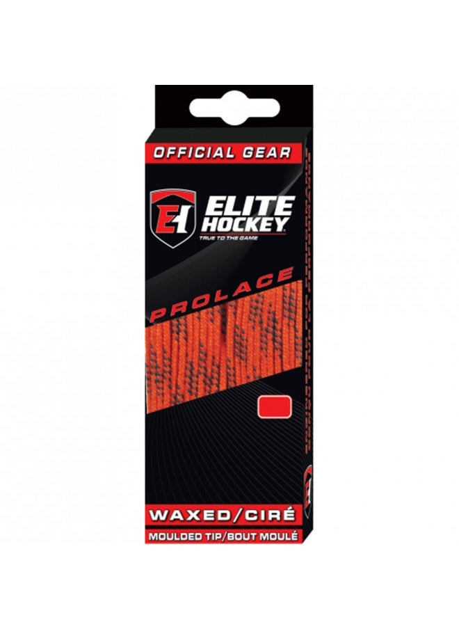 Elite Hockey Prolace Waxed Hockey Skate Laces (Orange, 120
