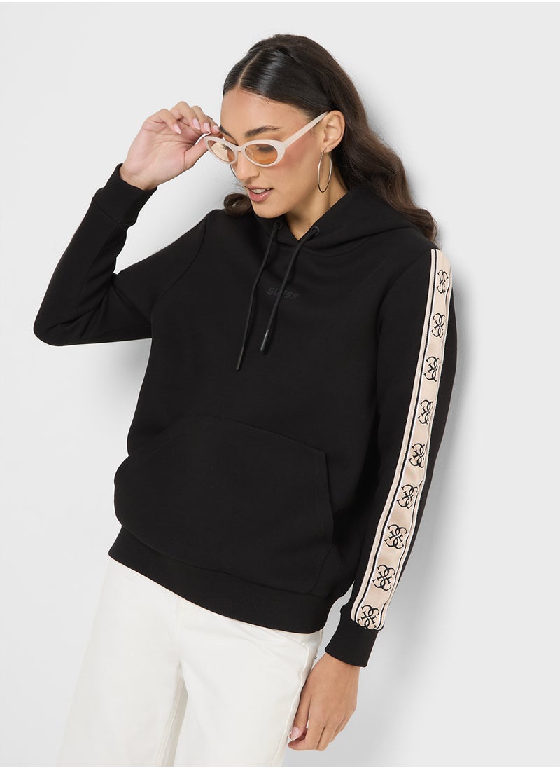 Drawstring Pocket Detail Hoodie