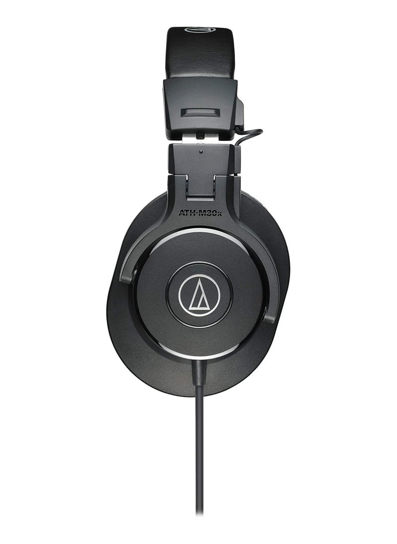 Audio-Technica ATH-M30x Professional Studio Monitor Headphones, Black