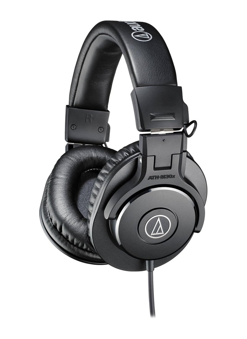 Audio-Technica ATH-M30x Professional Studio Monitor Headphones, Black