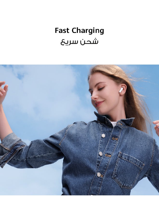 FreeBuds SE 2 In-ear Earphones, Wireless Bluetooth 5.3, 40-Hour Battery Life, 3 Hours of Music Playback on a 10-Minute Charge, Compact and Comfortable, IP54 Dust and Splash-Resistance Ceramic - Taro Purple
