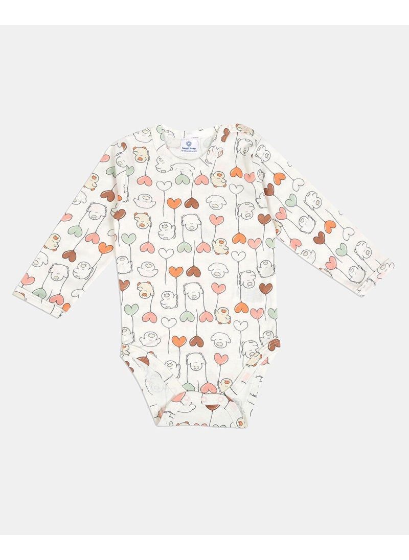 2-Piece Long Sleeve Baby Girl Bodysuit 3 Months - 3 Years