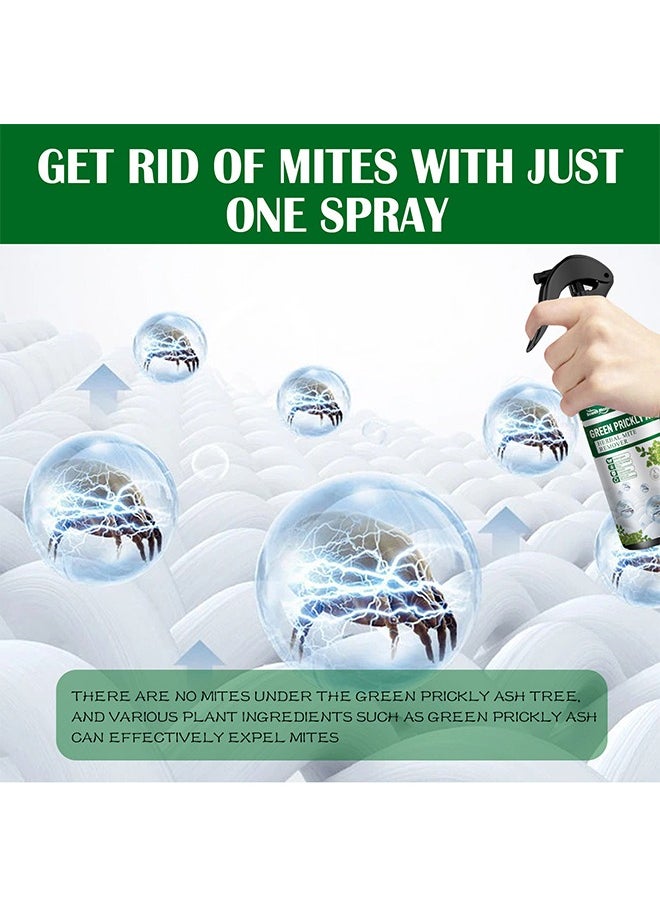 Green Prickly Ash Herbal Mite Remover ，For Bedding,Quilts,Sofas,Mites and Anti-mites 100ML