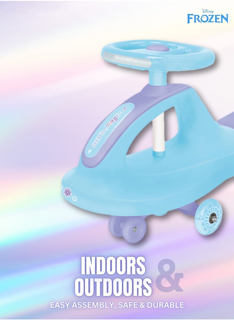 Disney Frozen Plasma Swing Car for Ages 3+ Years (Blue/Pink)