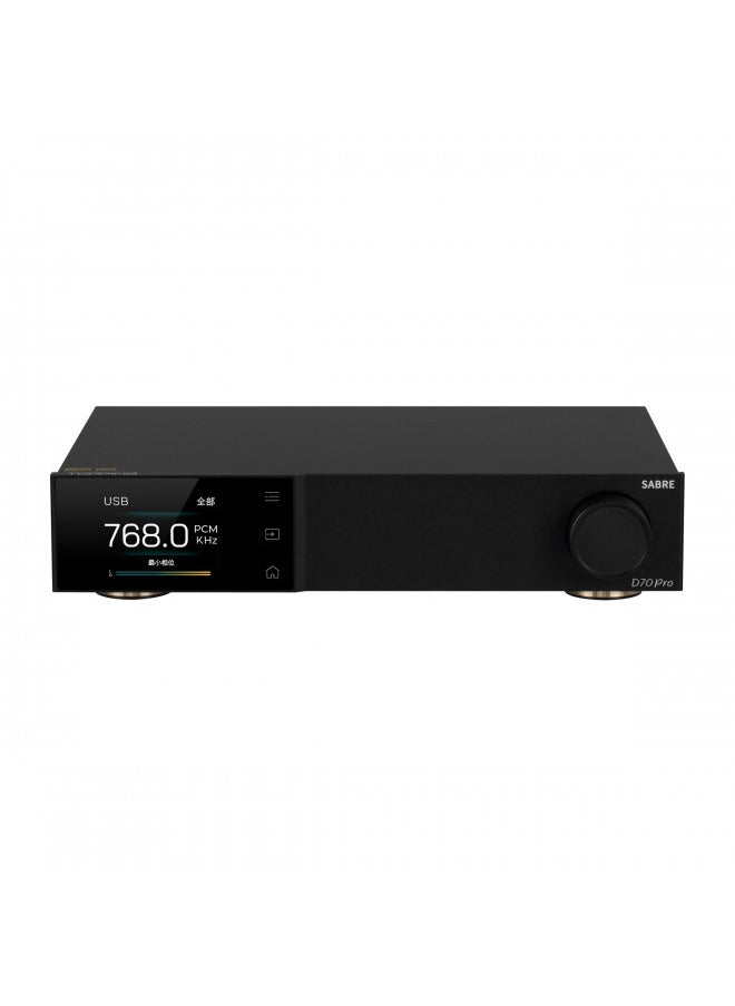 Topping D70 PRO Sabre DAC ES9039SPRO XU316 Bluetooth 5.1 LDAC Aptx-Adaptive HiFi Decoder (Black)