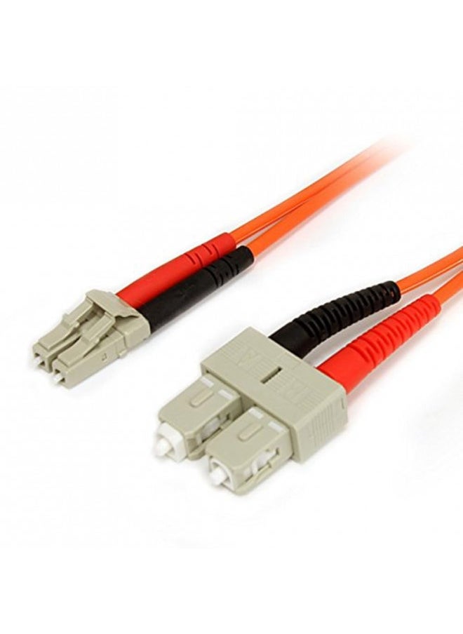 StarTech.com 1m Fiber Optic Cable - Multimode Duplex 62.5/125 - LSZH - LC/SC - OM1 - LC to SC Fiber Patch Cable (FIBLCSC1)