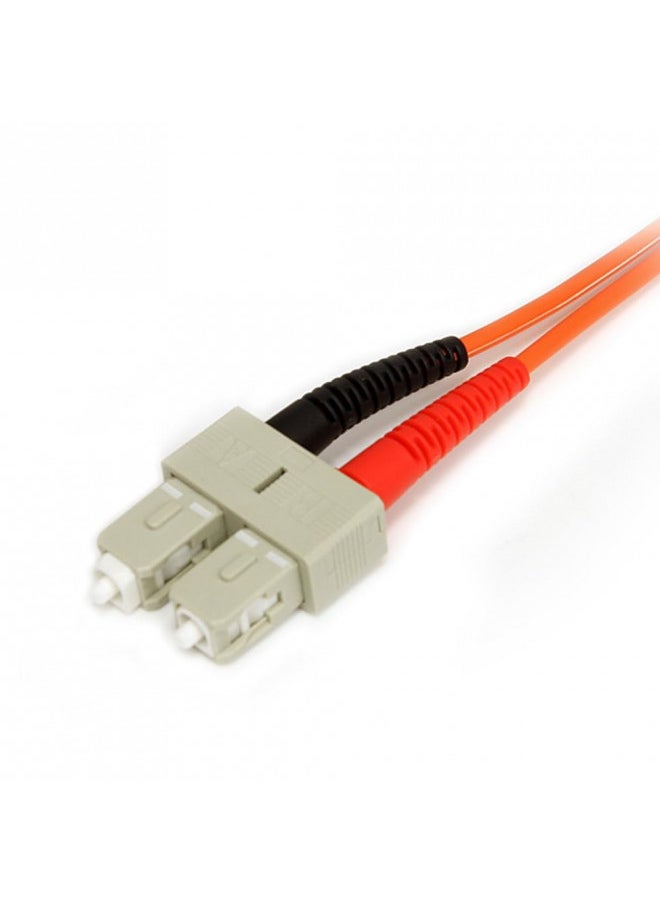 StarTech.com 1m Fiber Optic Cable - Multimode Duplex 62.5/125 - LSZH - LC/SC - OM1 - LC to SC Fiber Patch Cable (FIBLCSC1)