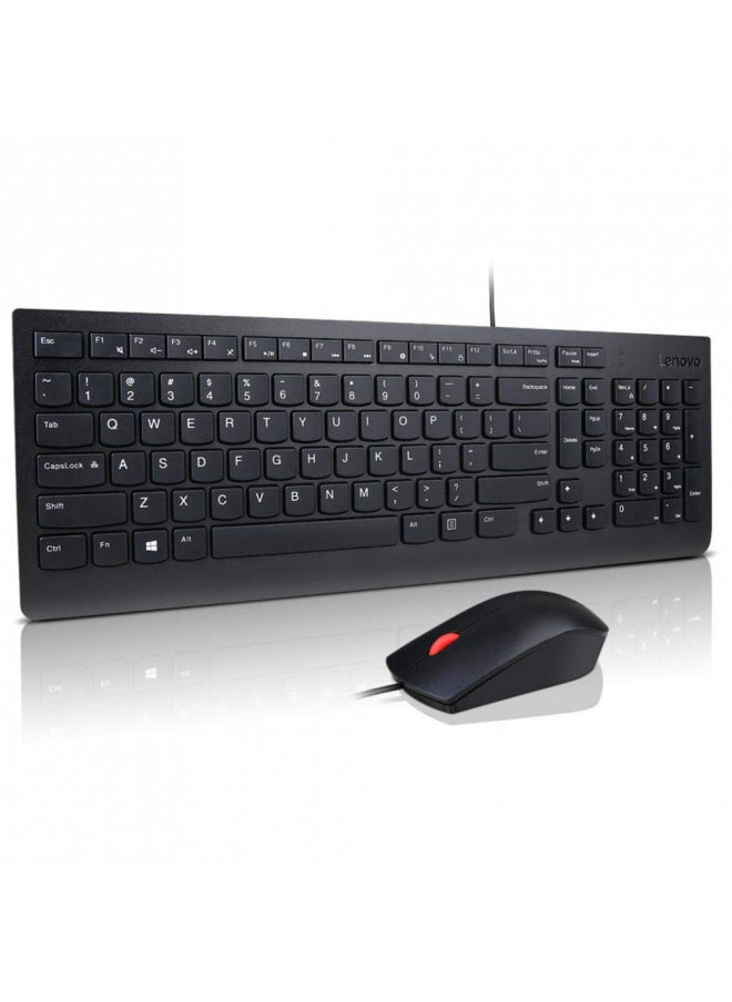 Lenovo Essential Wired Keyboard and Mouse Combo - US English