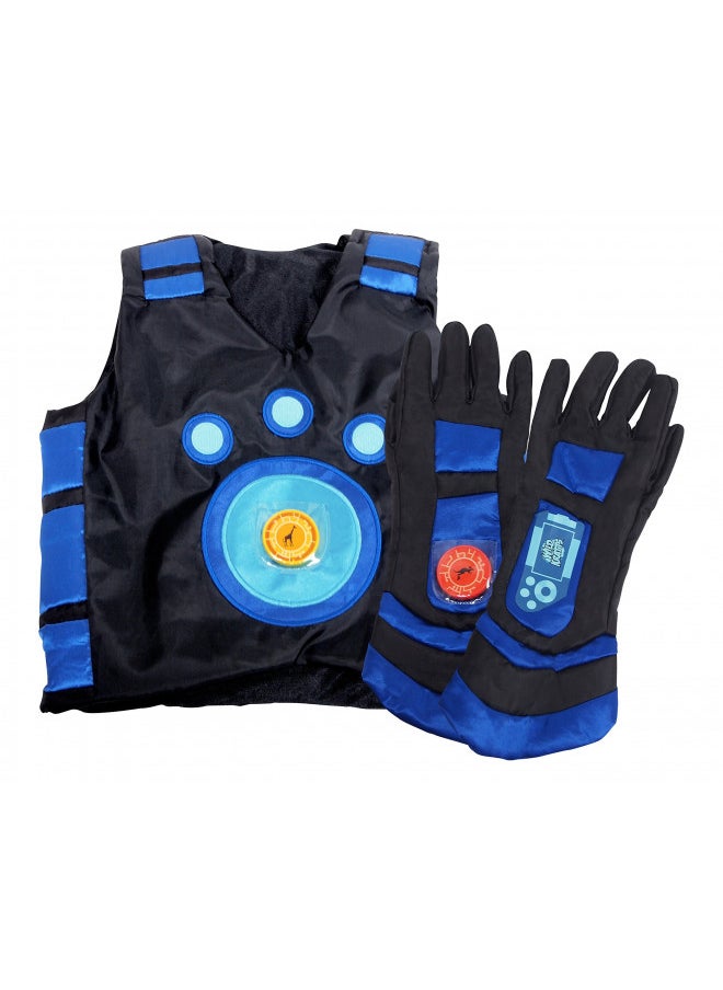 Wild Kratts Creature Power Suit, Martin - Large 6-8X - Vest, Gloves and 2 Power Discs for Pretend Play & Dress Up - Officially Licensed - Gift for Kids