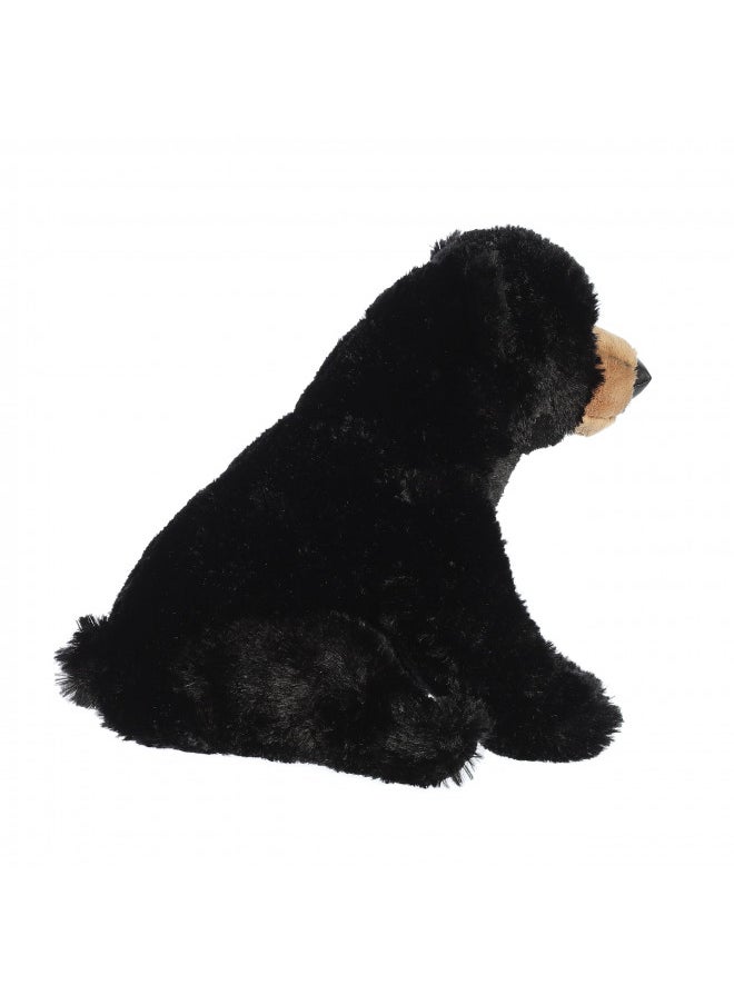 Aurora® Adorable Flopsie Blackstone Stuffed Animal - Playful Ease - Timeless Companions - Black 12 Inches