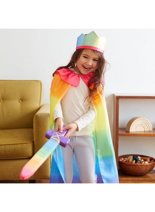 - Rainbow Cape For Kids Ages 3-8 | Montessori And Waldorf Toy Dress Up For Pretend Play | Birthday Gift For Boys And Girls