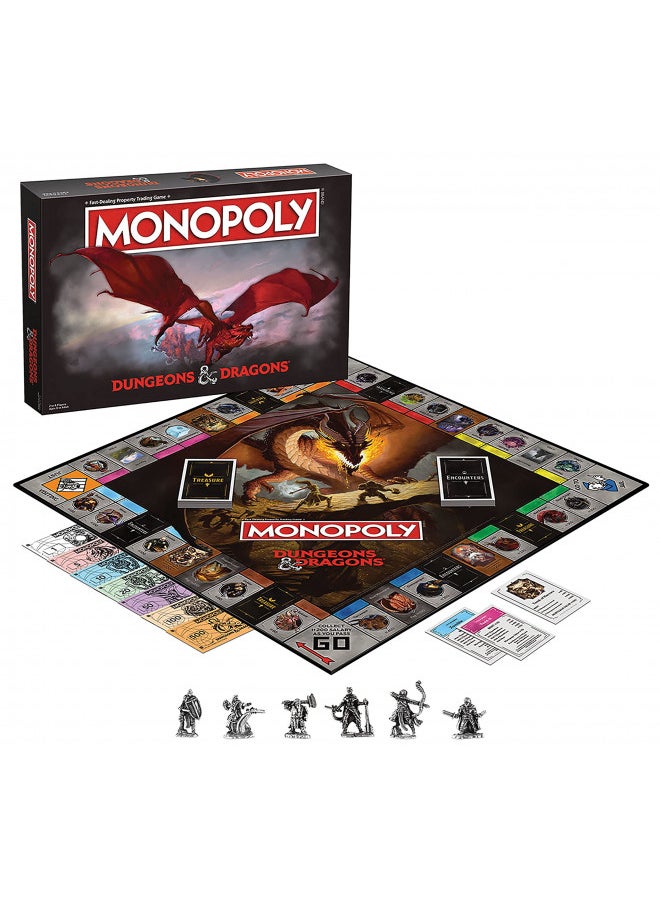 Monopoly Dungeons & Dragons | Collectible Monopoly Featuring Familiar Locations and Iconic Monsters from The D&D Universe, 2-6 Players