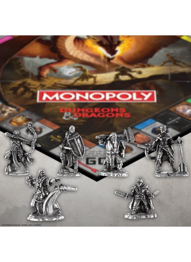 Monopoly Dungeons & Dragons | Collectible Monopoly Featuring Familiar Locations and Iconic Monsters from The D&D Universe, 2-6 Players