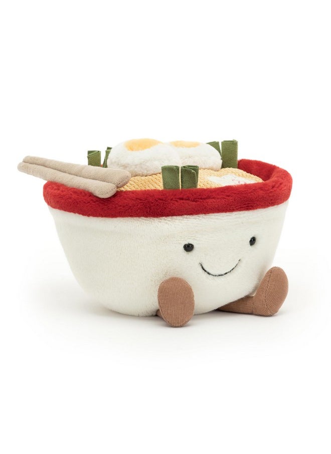 Amuseables Ramen Stuffed Toy, 6.5 Inches | Food Plush | Fun Gift Idea