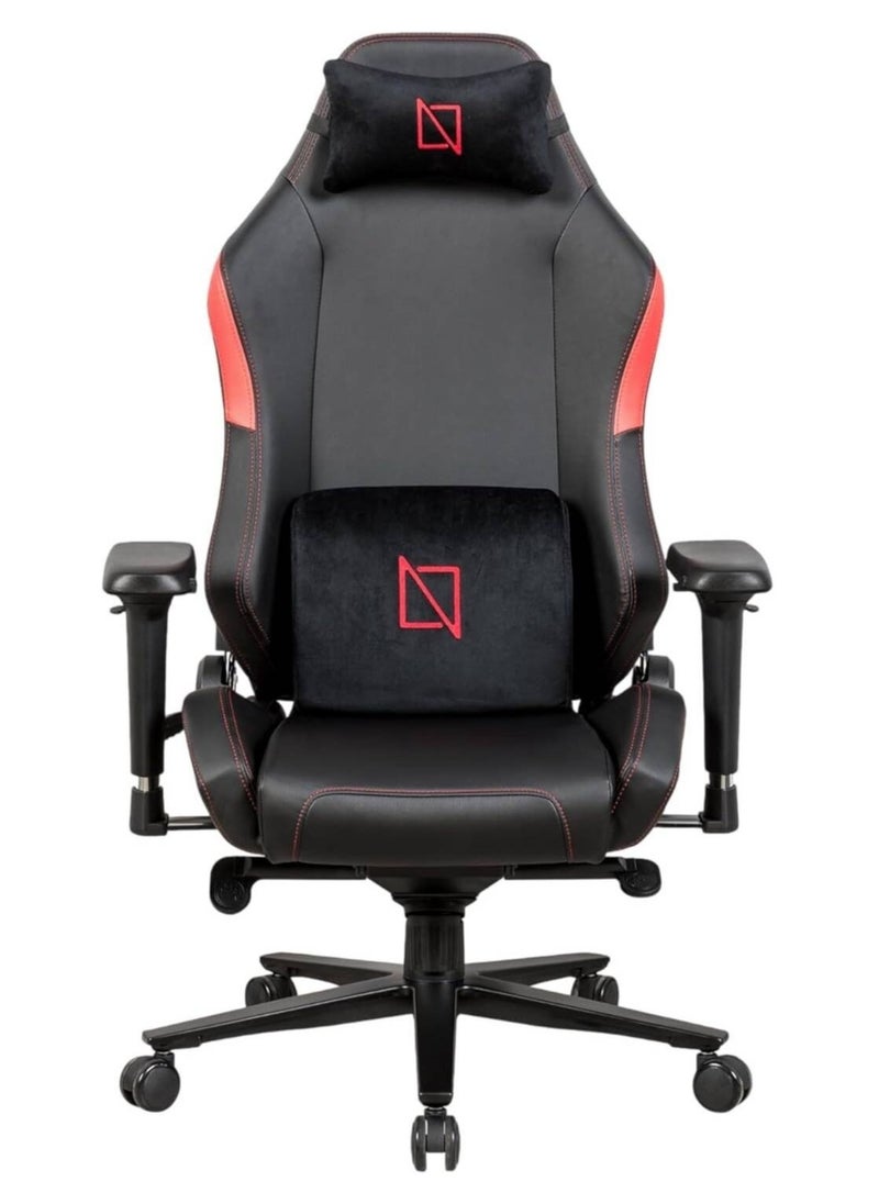 APEX CORE, Ergonomic Gaming Chair With Lumbar Support And Memory Foam Headrest Pillow, Breathable Fabric, 4D Armrest, Cloud Leather, Red | APEXCR-CL-RED