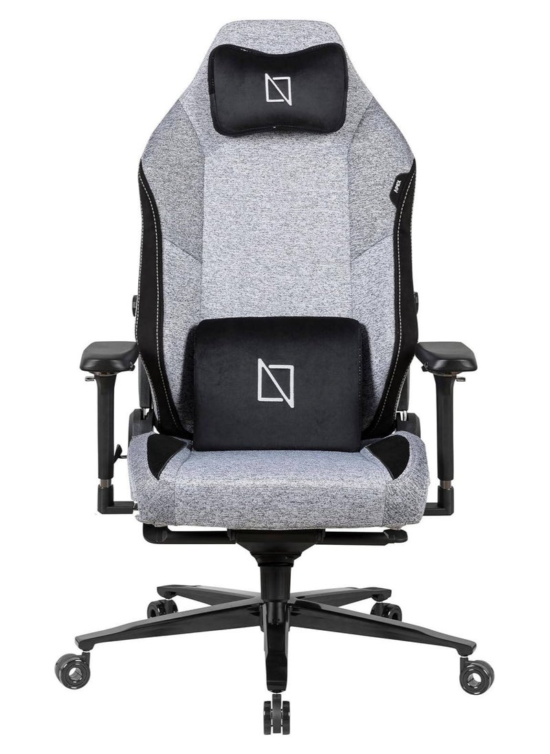 Apex Pro Max Ultra Weave High Back Gaming Chair, Lumbar Support, 4D Armrests, Magnetic Headrest, 155° Backrest Recline, 180kg Weight Capacity, Ultra Grey | APEX-PROMAX-UG