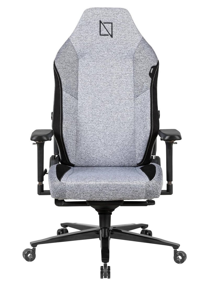 Apex Pro Max Ultra Weave High Back Gaming Chair, Lumbar Support, 4D Armrests, Magnetic Headrest, 155° Backrest Recline, 180kg Weight Capacity, Ultra Grey | APEX-PROMAX-UG