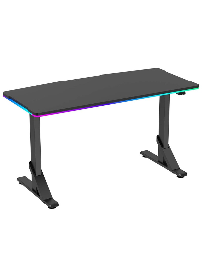 Apex Coredesk Gaming Desk, Dynamic RGB Lights, Heavy Duty, Black Premium Home Office Desk and Gamer Workstation, 133 x 60 CM, Black | APEX-DSK-CORE