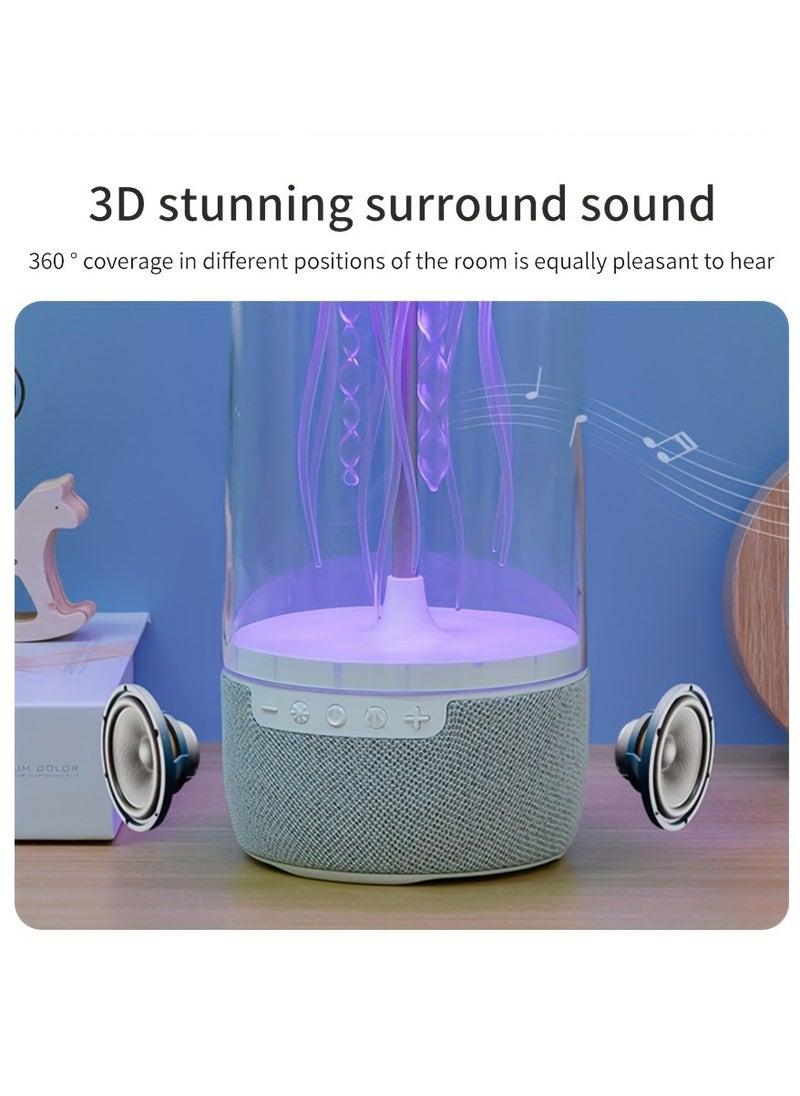 Colorful Light Jellyfish Speaker Imitating The Movement Scene Of Jellyfish Wireless Speaker Support TF/Type C Equipped With Light Conversion And Unique Ambient Speaker