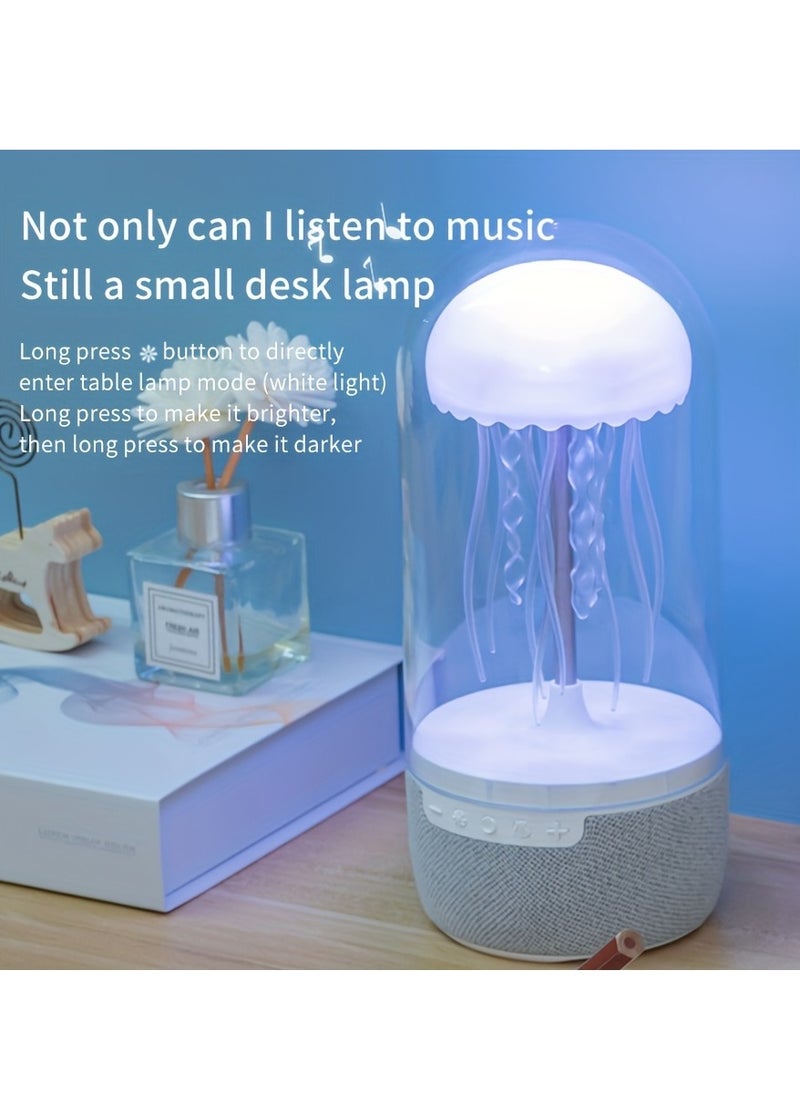 Colorful Light Jellyfish Speaker Imitating The Movement Scene Of Jellyfish Wireless Speaker Support TF/Type C Equipped With Light Conversion And Unique Ambient Speaker