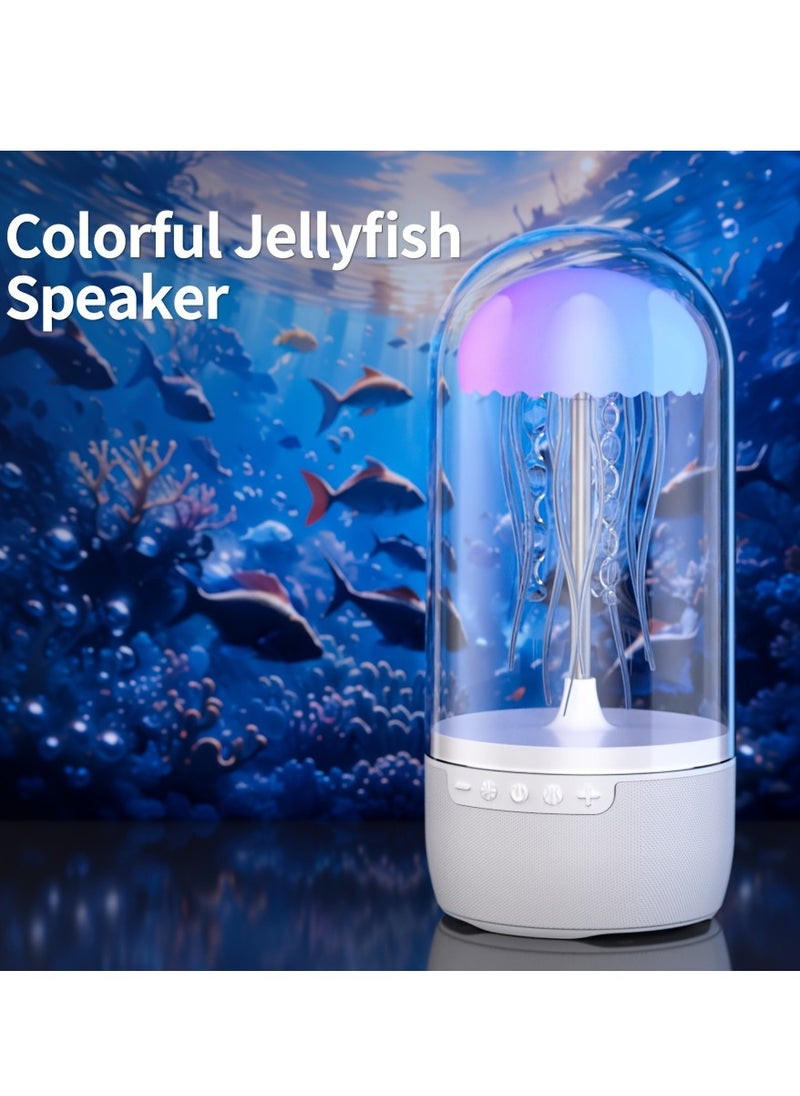 Colorful Light Jellyfish Speaker Imitating The Movement Scene Of Jellyfish Wireless Speaker Support TF/Type C Equipped With Light Conversion And Unique Ambient Speaker