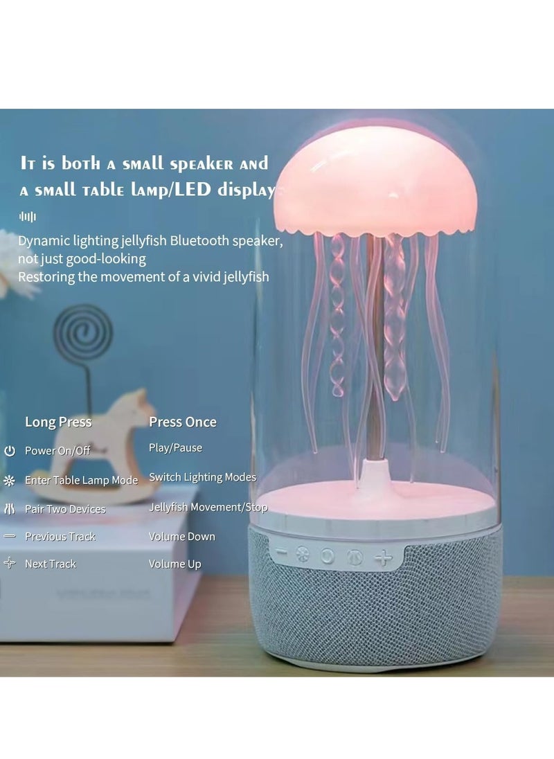 Colorful Light Jellyfish Speaker Imitating The Movement Scene Of Jellyfish Wireless Speaker Support TF/Type C Equipped With Light Conversion And Unique Ambient Speaker