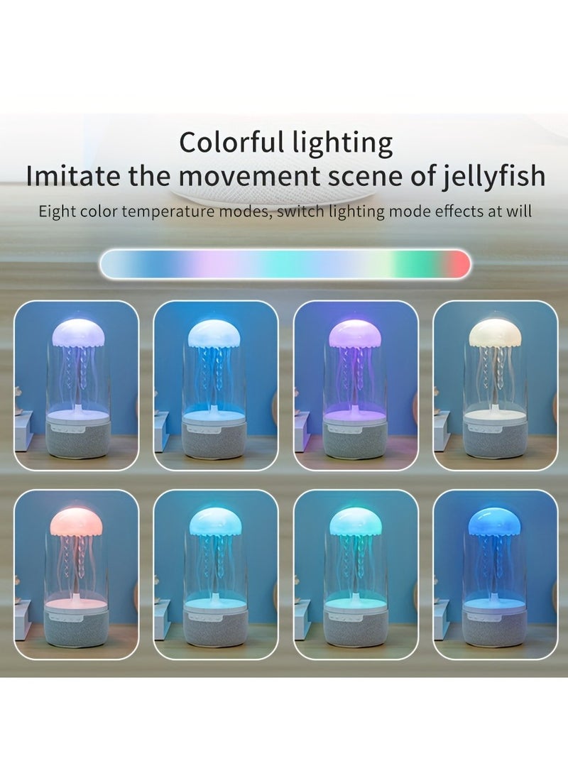 Colorful Light Jellyfish Speaker Imitating The Movement Scene Of Jellyfish Wireless Speaker Support TF/Type C Equipped With Light Conversion And Unique Ambient Speaker