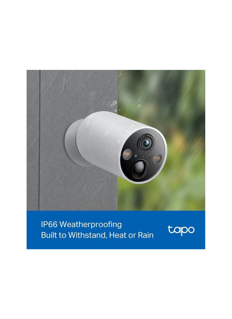 Tapo TP-Link Smart Wire-Free Indoor/Outdoor Security Camera works with Google Home/Alexa/Care 2K QHD Crystal clear view IP66 Waterproof ( C425)