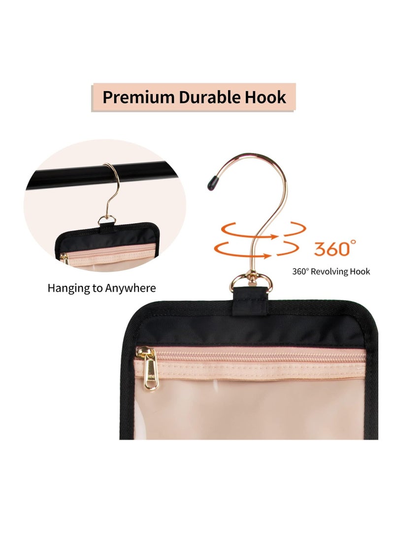 CUBETASTIC Travel Toiletry Bag, Makeup Bag for Women, Portable Water-resistant Small Travel Bag for Toiletries & Cosmetic Essentials