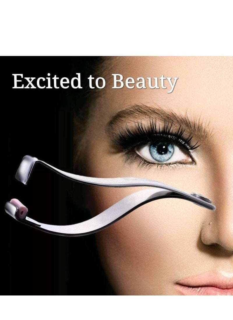 Preo Prima Shogyo Japanese Partial Eyelash Curler, Inner Corner/Outer Corner Precision Lash Curl Up Tool, Made in Japan (Included 6 Replacement Rubber) C-2000