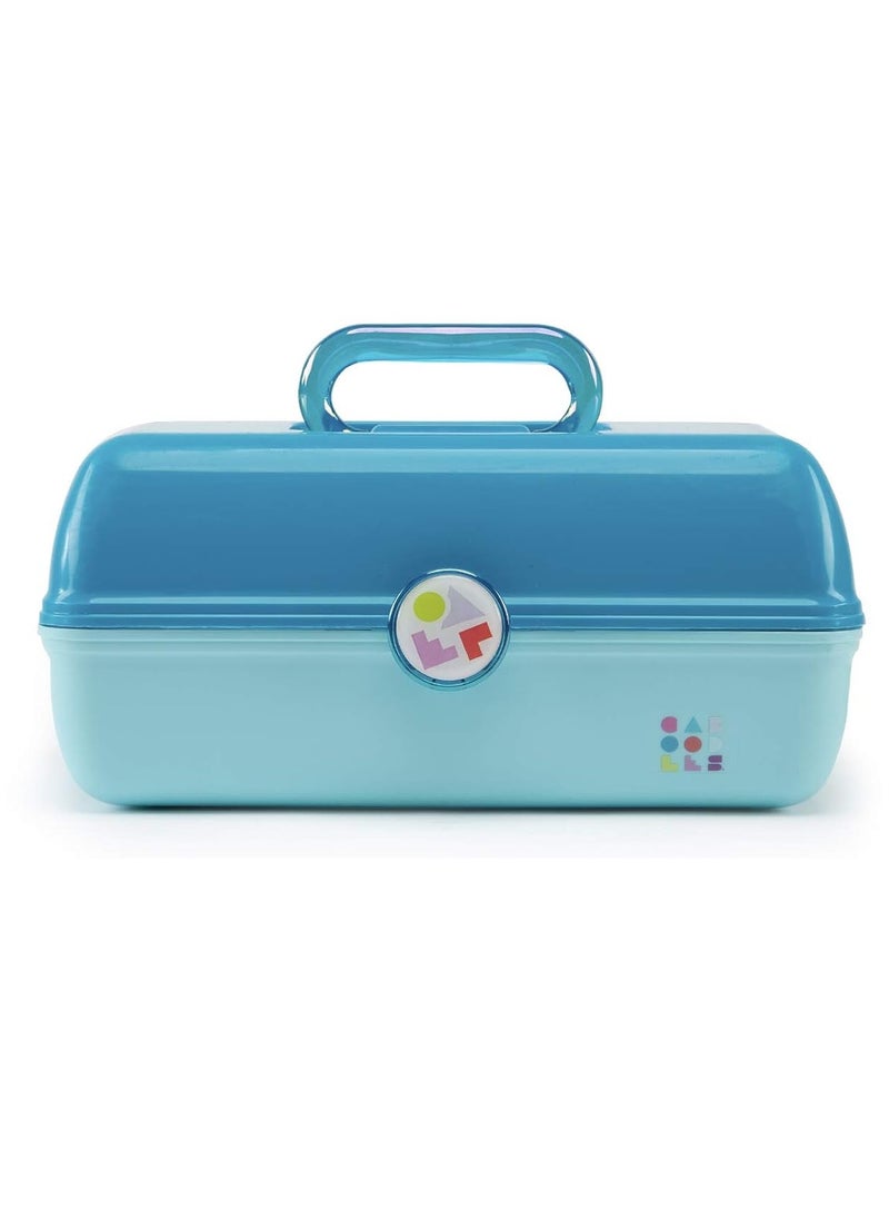 Caboodles On-the-go Girl - Forever Fun Cosmetic Organizer, Make-up & Accessory Case, Turquoise Over Sky, 1 count (CAB56264B)